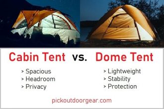 cabin tent vs dome tent