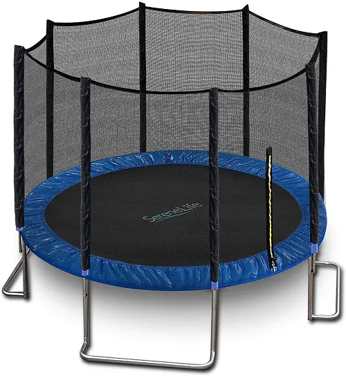 SereneLife 12 Ft Round Trampoline For Kids