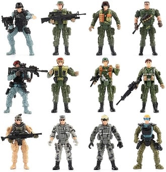 Mr.River US Army Men & SWAT Team Toy Soldiers