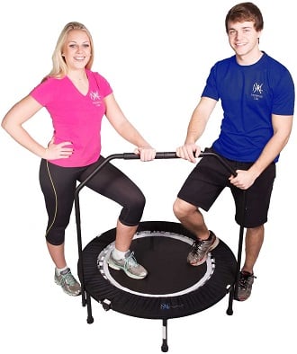 MaXimus PRO Folding Rebounder With Bar For Seniors & Adults